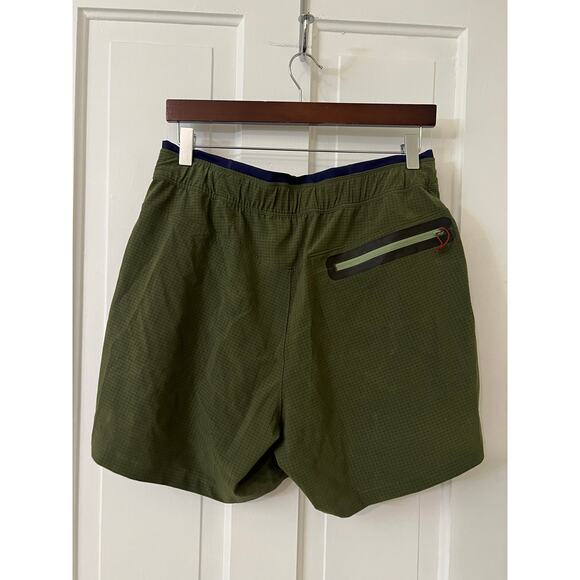 Simms active running walking fishing mens shorts bike shorts small green & blue - Picture 3 of 5